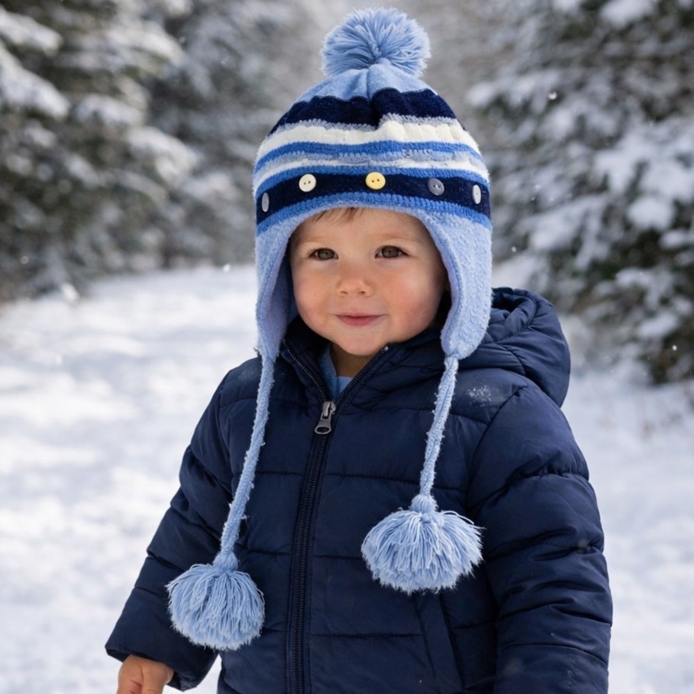 Knit baby/toddler hat